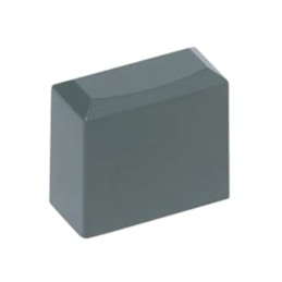 10 pcs : PE GY - CAP KEYSWITCH RECTANGULAR GRAY