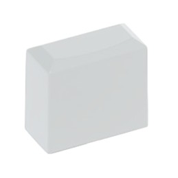 10 pcs : PE WH - CAP KEYSWITCH RECTANGULAR WHITE
