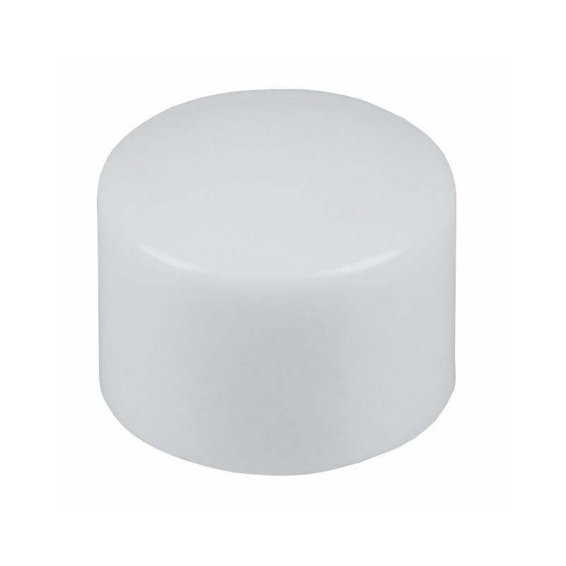 10 pcs : 30B1012-8 - CAP PUSHBUTTON ROUND WHITE