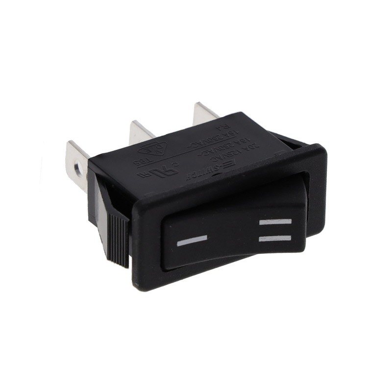 10 pcs : R4CBLKBLKDFO - SWITCH ROCKER SPDT 20A 125V