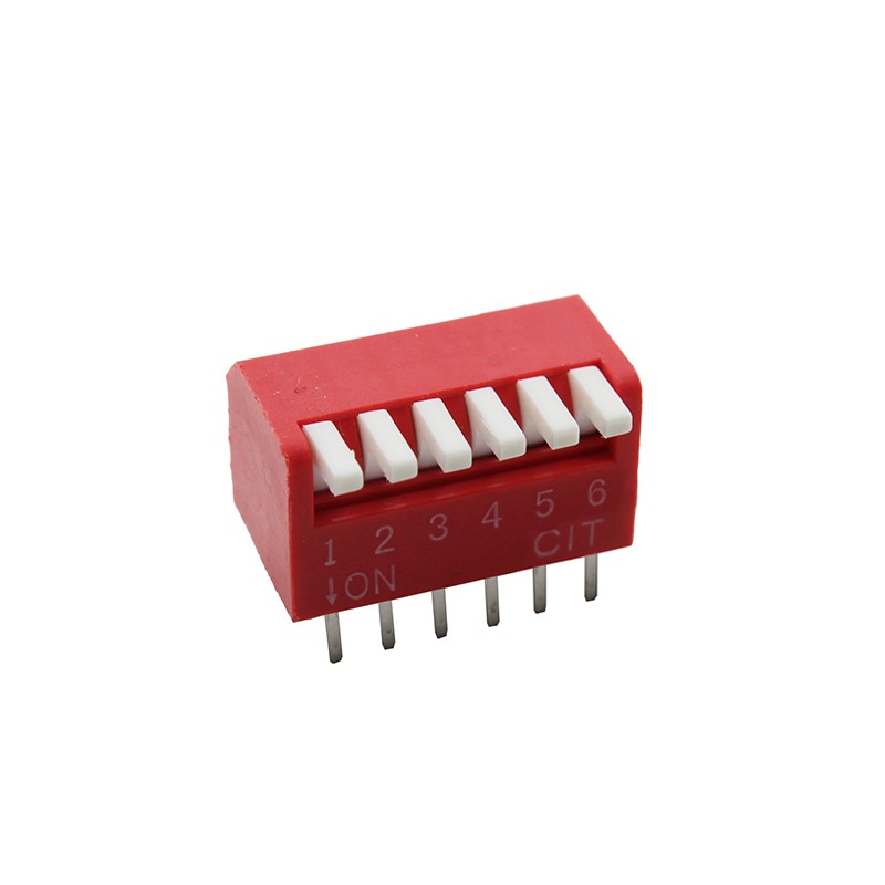 10 pcs : KP06E - SWITCH PIANO DIP SPST 0.025A 24V