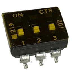 10 pcs : 219-3LPSTRF - SWITCH SLIDE DIP SPST 0.1A 20V