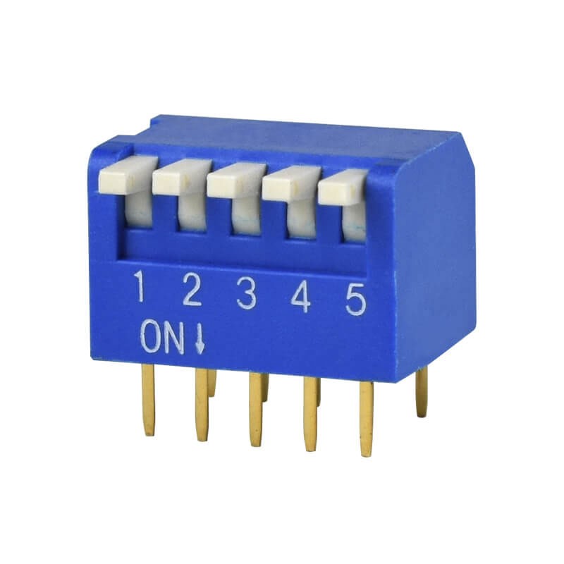 10 pcs : DS02C-254-1L-05BE - SWITCH PIANO DIP SPST 0.025A 24V