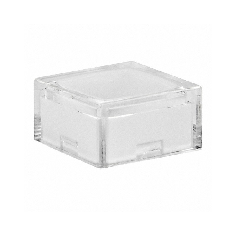 10 pcs : AT4060JB - CAP TACTILE SQUARE CLEAR/WHITE