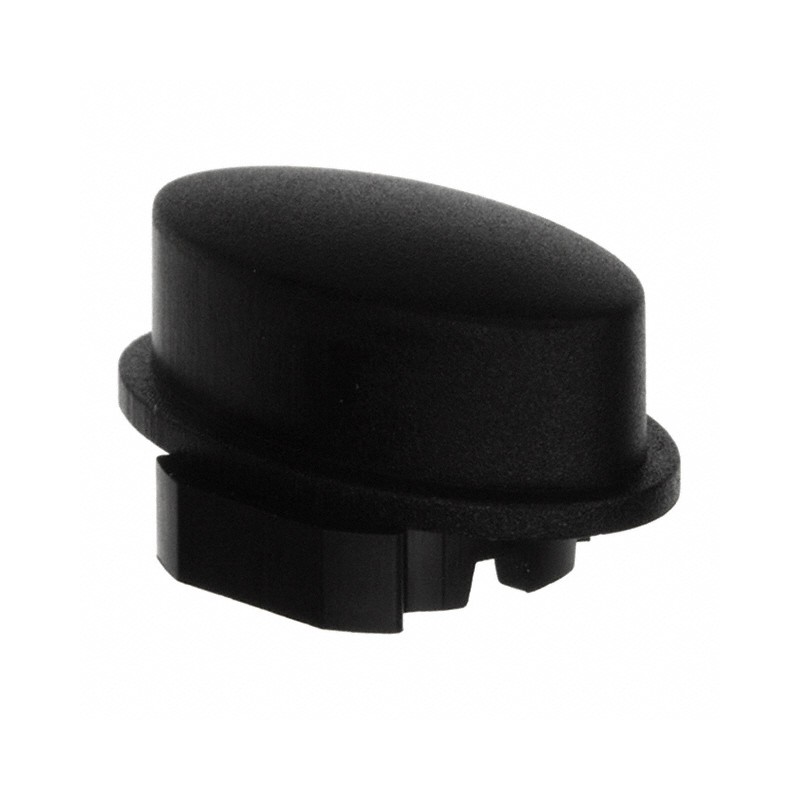 10 pcs : 1WA09 - CAP TACTILE OVAL BLACK