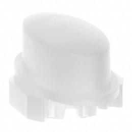 10 pcs : 1WA16 - CAP TACTILE OVAL FROSTED WHITE