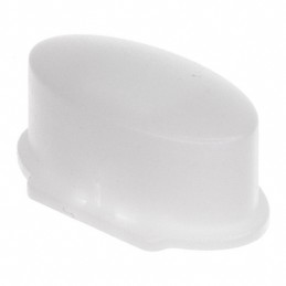 10 pcs : 1WD16 - CAP TACTILE OVAL FROSTED WHITE