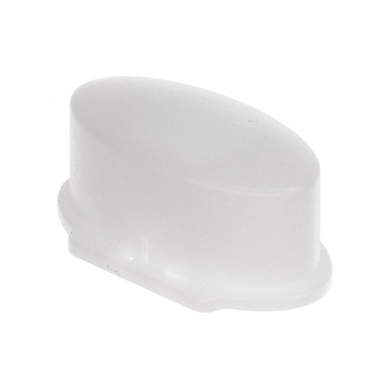 10 pcs : 1WD16 - CAP TACTILE OVAL FROSTED WHITE
