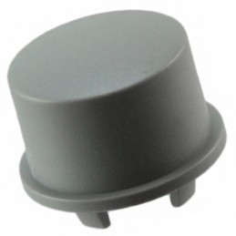 10 pcs : 1US03 - CAP TACTILE ROUND GRAY