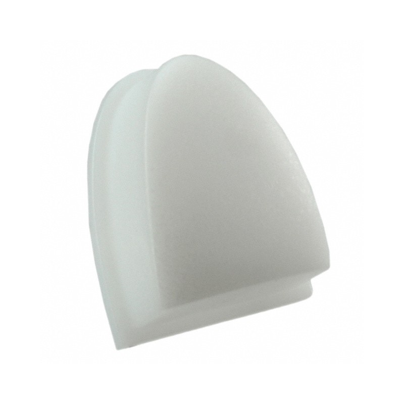 10 pcs : 1VS16 - CAP TACT TRIANGULAR FROSTD WHITE