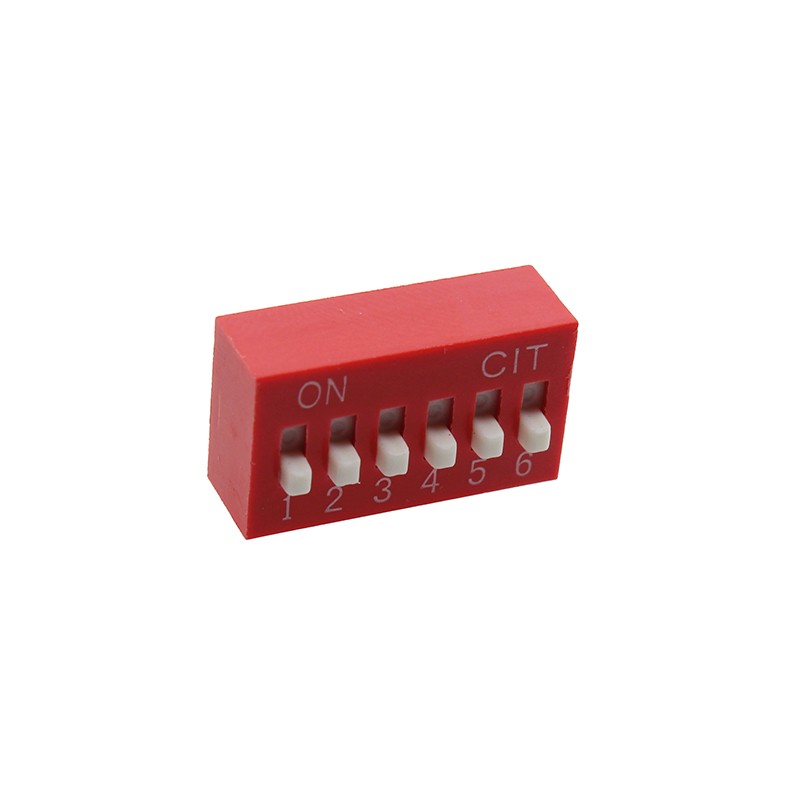 10 pcs : KR06E - SWITCH SLIDE DIP SPST 0.025A 24V
