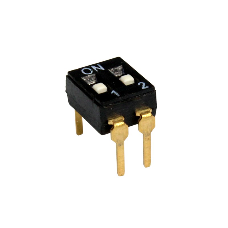 10 pcs : KT02RH - SWITCH SLIDE DIP SPST 0.025A 24V