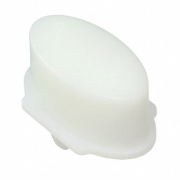 10 pcs : 1WDS16 - CAP ELIPSE ANGLED FROSTED WHITE