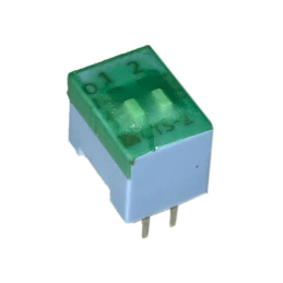 10 pcs : 206-2ST - SWITCH SLIDE DIP SPST 0.05A 24V