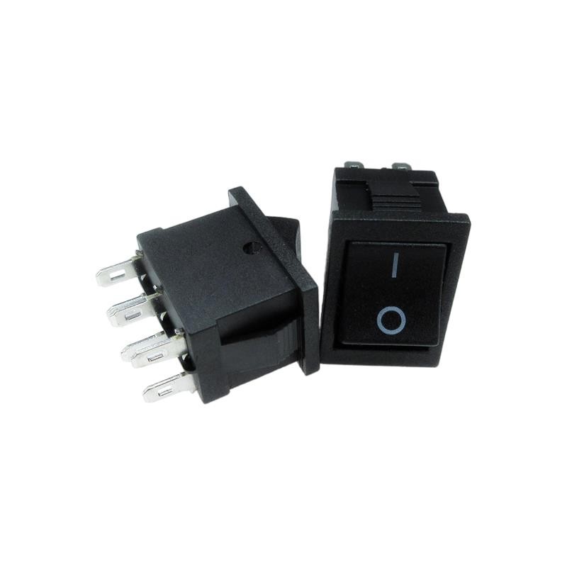 10 pcs : SW-R2-4B-S-1-1 - SWITCH ROCKER DPDT 10A 125V