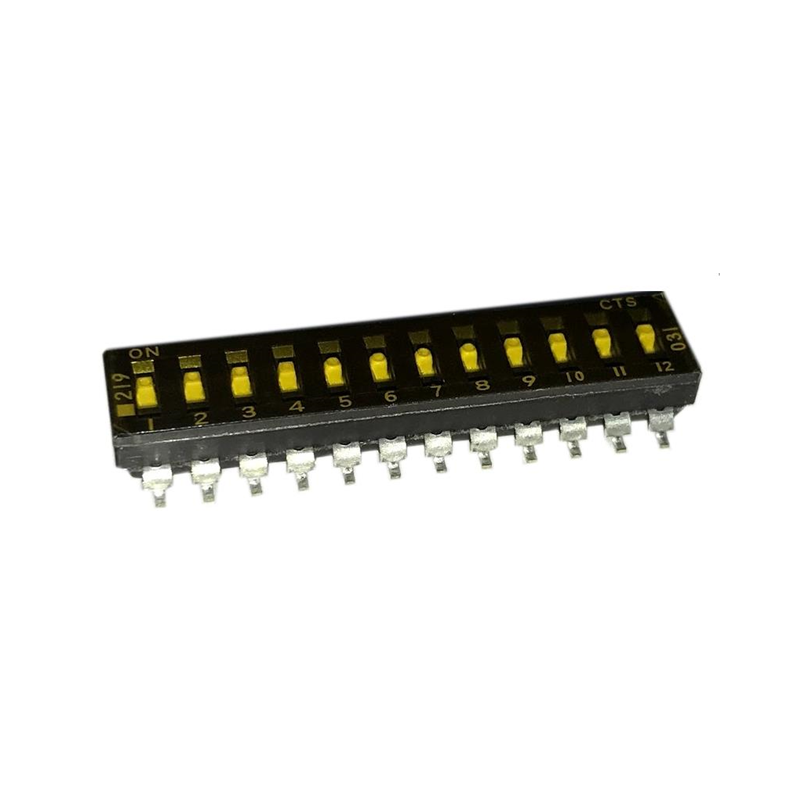 10 pcs : 219-12LPST - SWITCH SLIDE DIP SPST 0.1A 20V