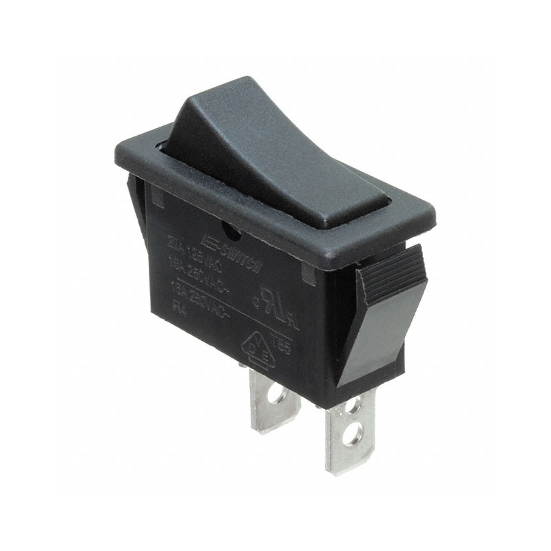 10 pcs : R4ABLKBLKEF0 - SWITCH ROCKER SPST 20A 125V