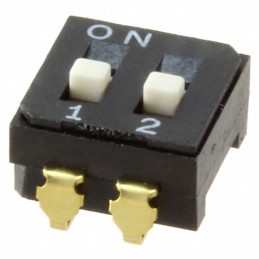 10 pcs : CFS-0202TA - SWITCH SLIDE DIP SPST 0.1A 6V