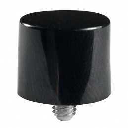 10 pcs : AT414A - CAP PUSHBUTTON ROUND BLACK