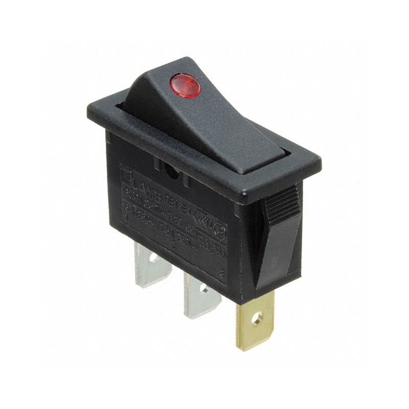 10 pcs : RB141C1100-214 - SWITCH ROCKER SPST 15A 125V