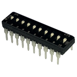 10 pcs : 210-10MS - SWITCH SLIDE DIP SPST 0.1A 20V