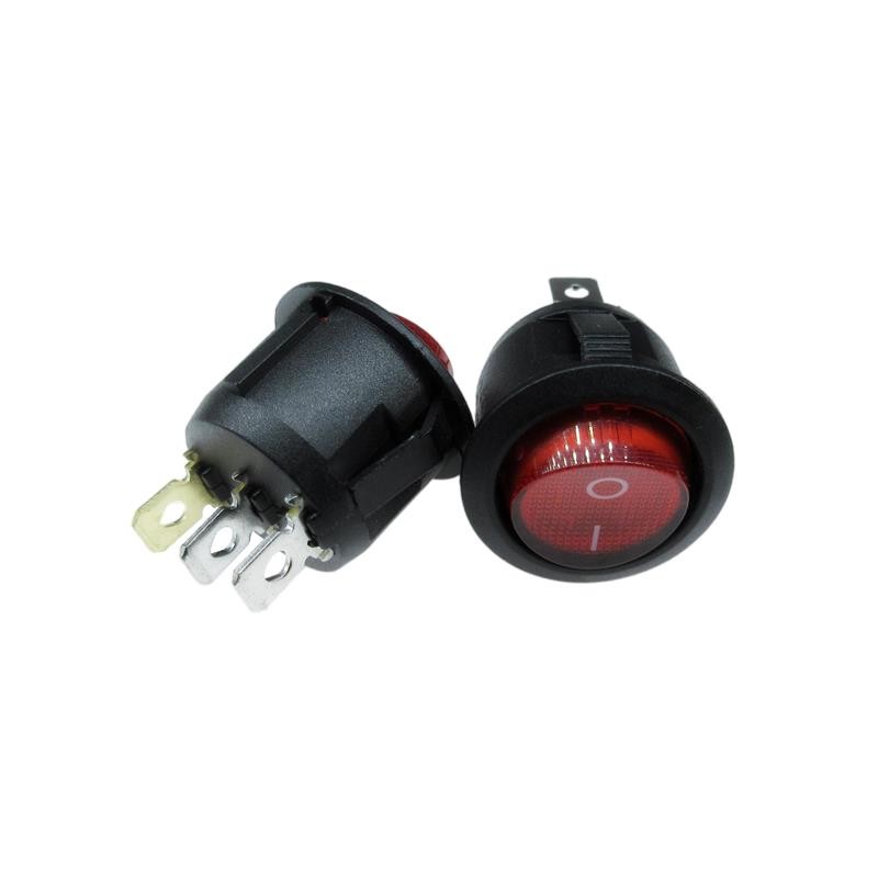 10 pcs : SW-R2-1A-F-LR13-5 - SWITCH ROCKER SPST 10A 125V