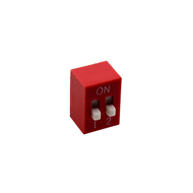 10 pcs : KR02E - SWITCH SLIDE DIP SPST 0.025A 24V