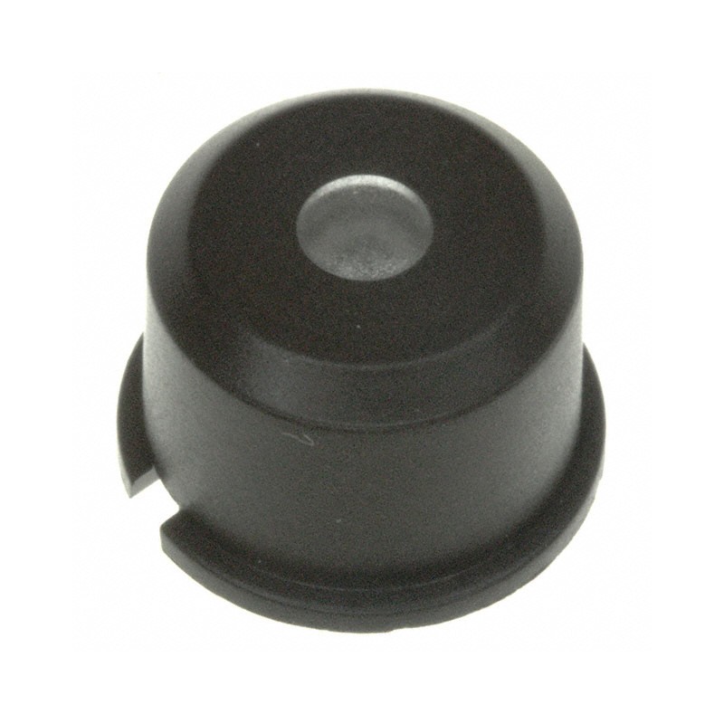 10 pcs : 1E091 - CAP TACTILE ROUND BLK/TRANS LENS