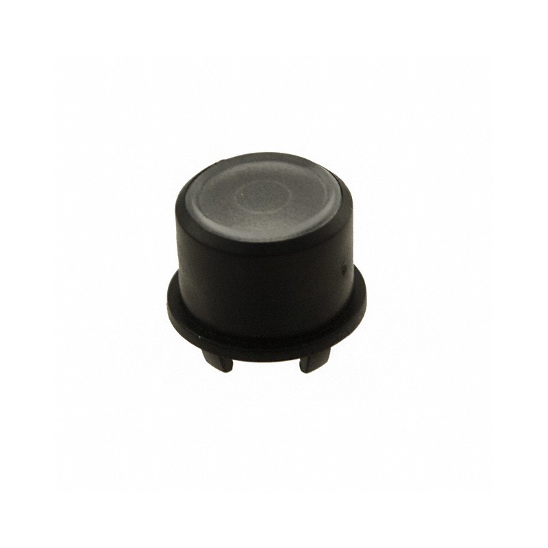 10 pcs : 1FS091 - CAP TACTILE ROUND BLK/TRANS LENS