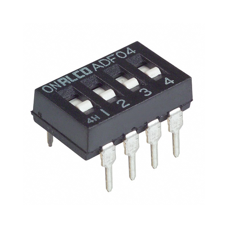 10 pcs : 1825002-5 - SWITCH SLIDE DIP SPST 0.025A 24V