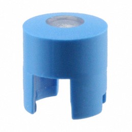10 pcs : 1LS001-12.0 - CAP TACTILE ROUND BLU/TRANS LENS
