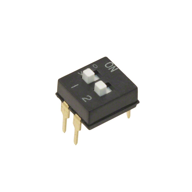 10 pcs : A6TN-2104 - SWITCH SLIDE DIP SPST 0.025A 24V