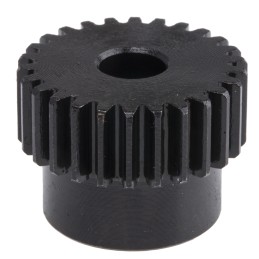 1 pcs - RS PRO Steel 26 Teeth Spur Gear, 1 Module, 8mm Bore Diam, 26mm Pitch Diam, 22mm Hub Diam