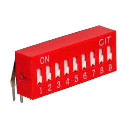 10 pcs : KR09R - SWITCH SLIDE DIP SPST 0.025A 24V
