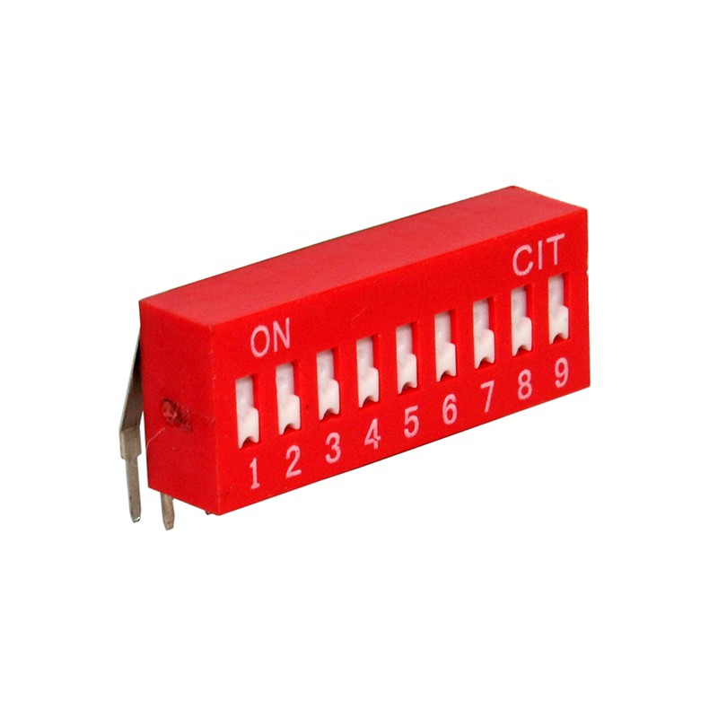 10 pcs : KR09R - SWITCH SLIDE DIP SPST 0.025A 24V