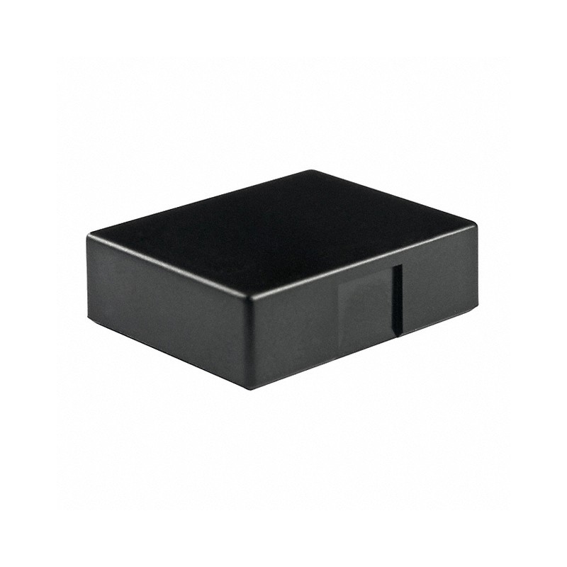 10 pcs : AT3021A - CAP PUSHBUTTON RECTANGULAR BLACK