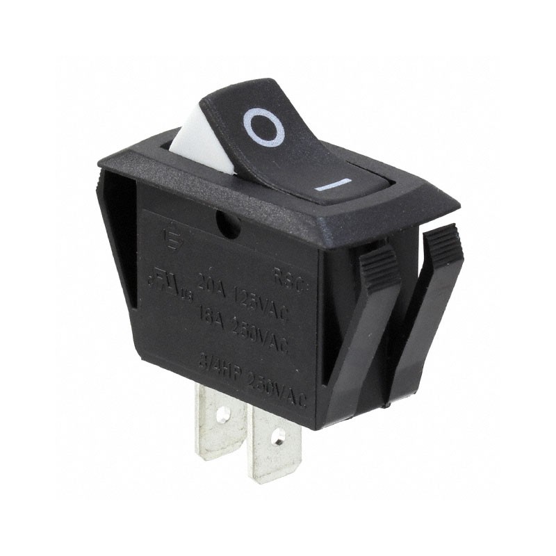 10 pcs : RSC241D1B2R - SWITCH ROCKER SPST 20A 125V