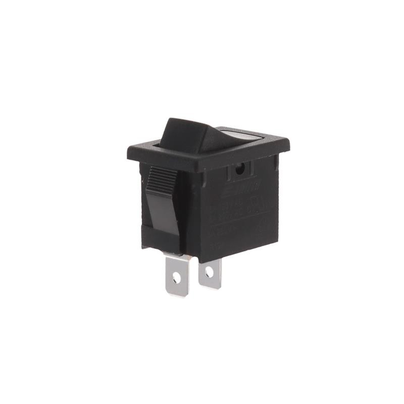 10 pcs : R1966ABLKBLKEG - SWITCH ROCKER SPST 15A 125V