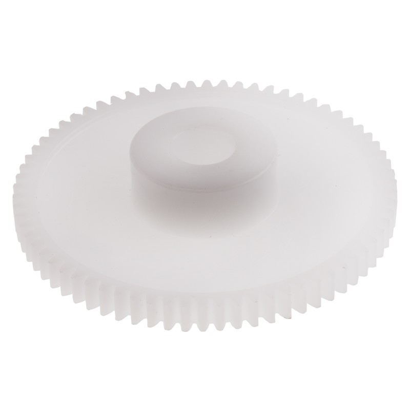 1 pcs - RS PRO POM 70 Teeth Spur Gear, 0.5 Module, 6mm Bore Diam, 35mm Pitch Diam, 14mm Hub Diam