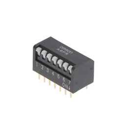 10 pcs : A6FR-7101 - SWITCH PIANO DIP SPST 0.025A 24V