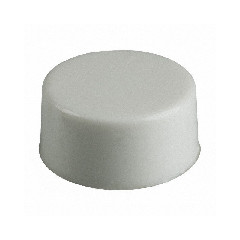 10 pcs : 465801000 - CAP PUSHBUTTON ROUND WHITE