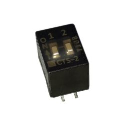 10 pcs : 204-2ST - SWITCH SLIDE DIP SPST 0.05A 24V