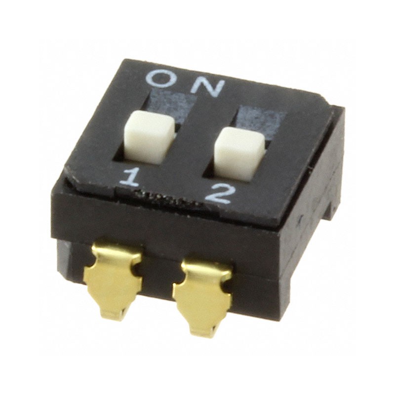 10 pcs : CFS-0202MA - SWITCH SLIDE DIP SPST 0.1A 6V