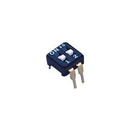 10 pcs : CFS-0202MC - SWITCH SLIDE DIP SPST 0.1A 6V
