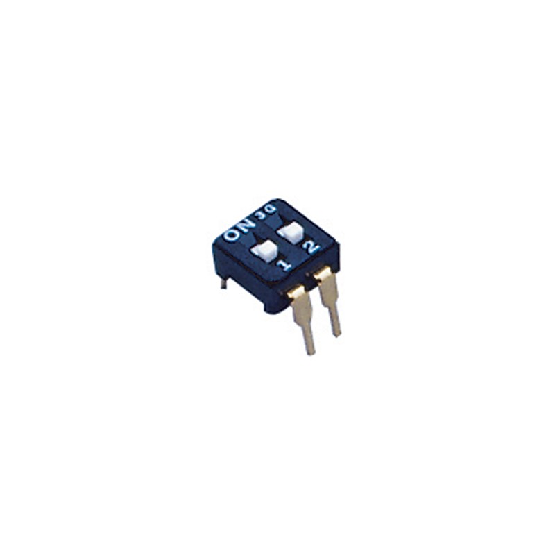 10 pcs : CFS-0202MC - SWITCH SLIDE DIP SPST 0.1A 6V