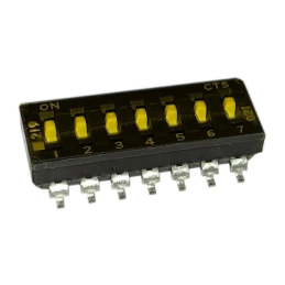 10 pcs : 219-7MST - SWITCH SLIDE DIP SPST 0.1A 20V