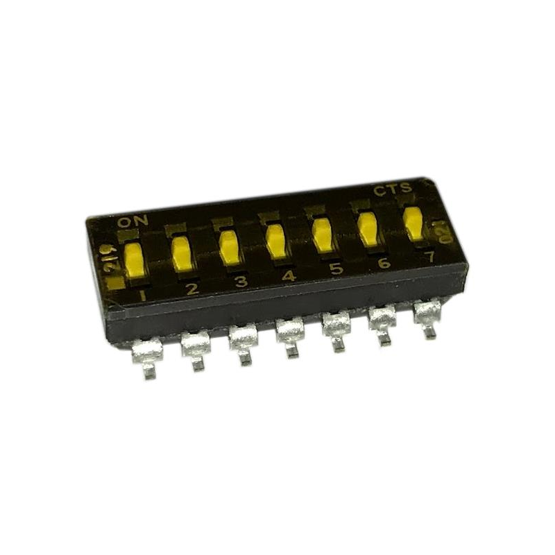 10 pcs : 219-7MST - SWITCH SLIDE DIP SPST 0.1A 20V