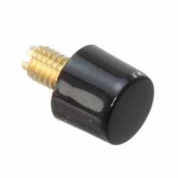 10 pcs : AT078A - CAP PUSHBUTTON ROUND BLACK