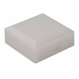 10 pcs : AT3077B - CAP PUSHBUTTON SQUARE WHITE