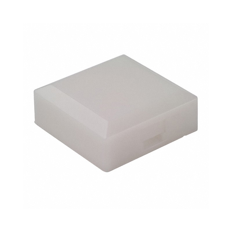 10 pcs : AT3077B - CAP PUSHBUTTON SQUARE WHITE